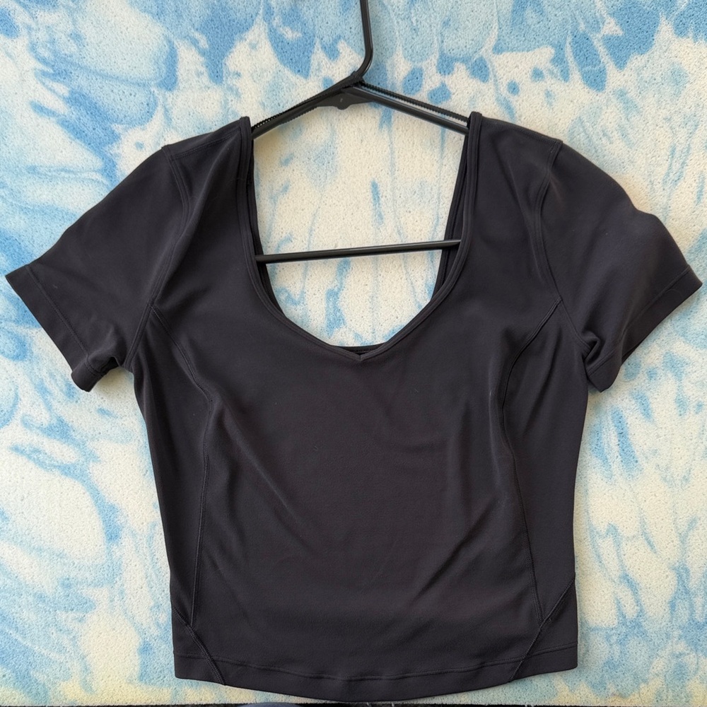Lululemon Athletica Black Crop Top